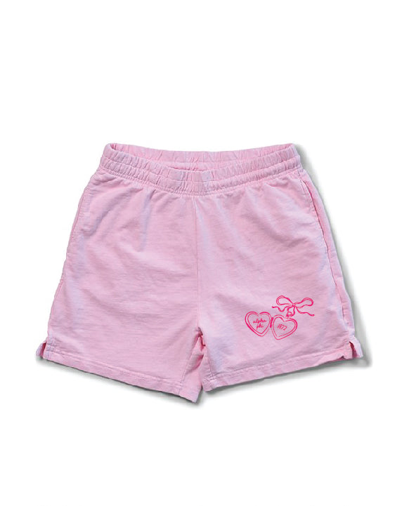 Heart Locket Bubblegum Sorority Shorts