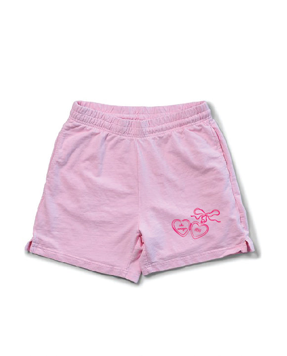 Heart Locket Bubblegum Sorority Shorts