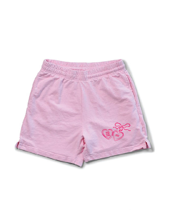 Heart Locket Bubblegum Sorority Shorts