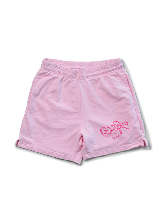 Heart Locket Bubblegum Sorority Shorts
