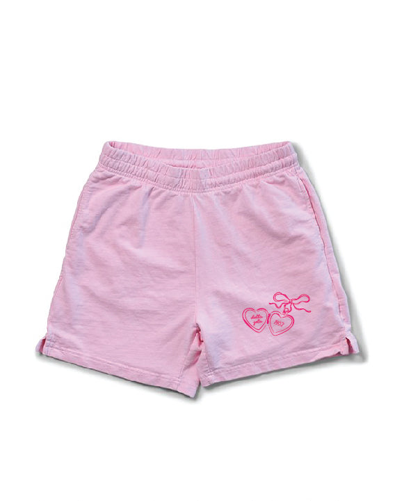 Heart Locket Bubblegum Sorority Shorts