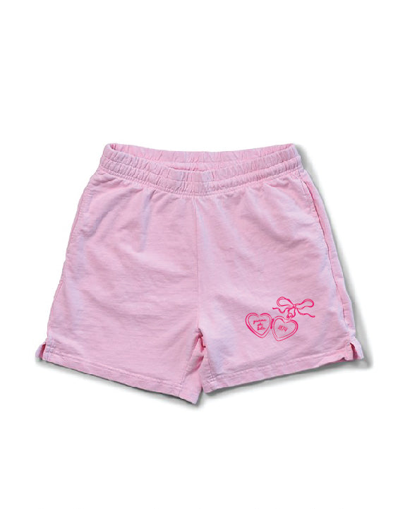 Heart Locket Bubblegum Sorority Shorts