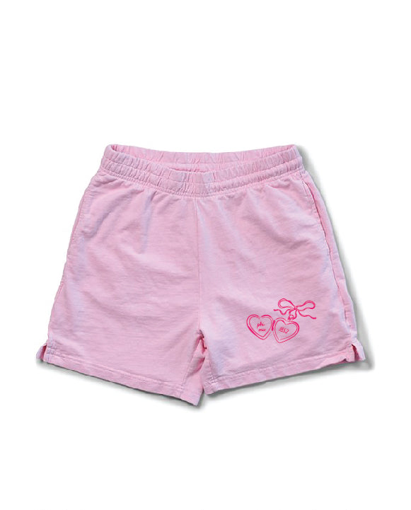 Heart Locket Bubblegum Sorority Shorts