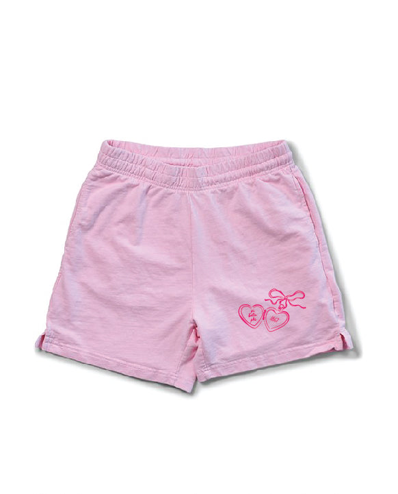 Heart Locket Bubblegum Sorority Shorts