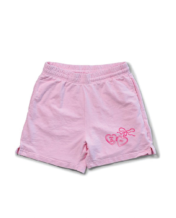 Heart Locket Bubblegum Sorority Shorts
