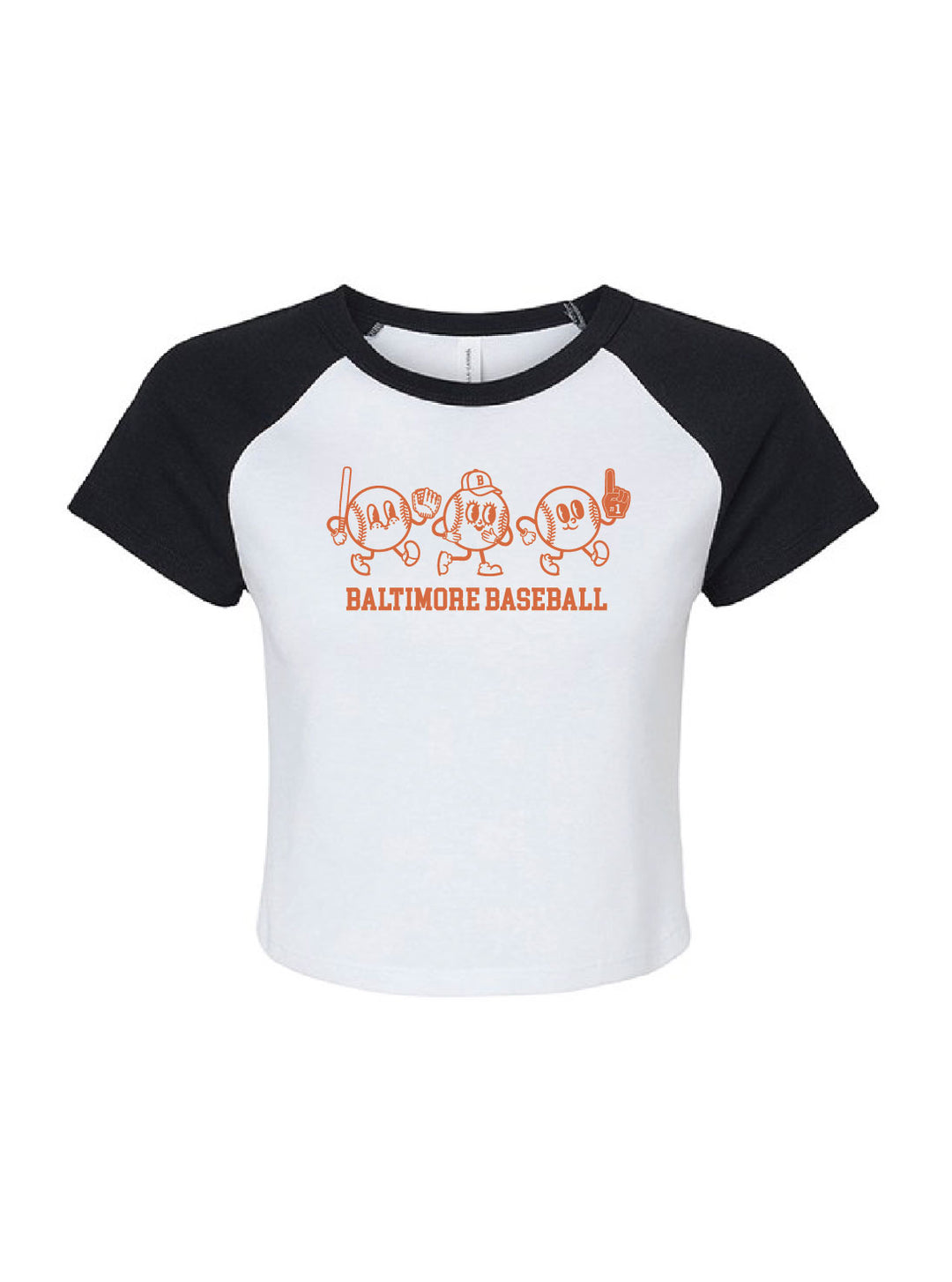 Baltimore Baseball Raglan Baby Tee