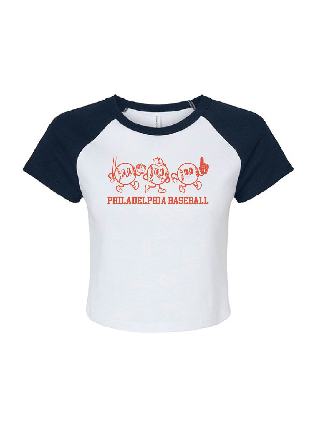 Philadelphia Baseball Raglan Baby Tee