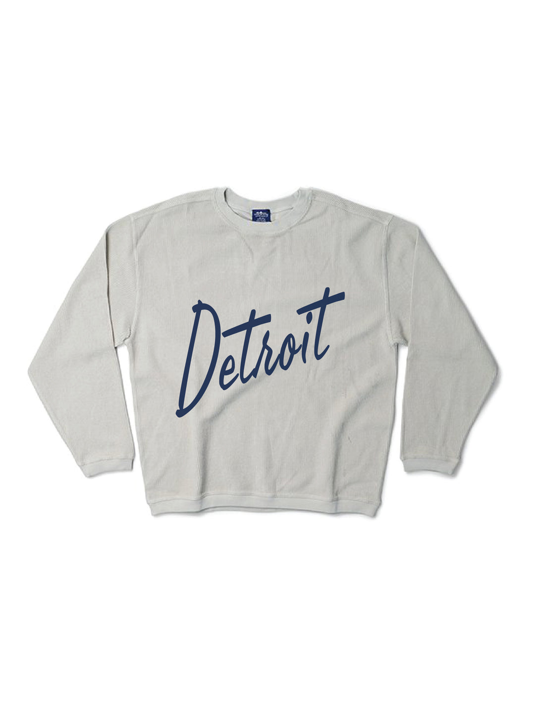 Detroit Script Corded Crewneck
