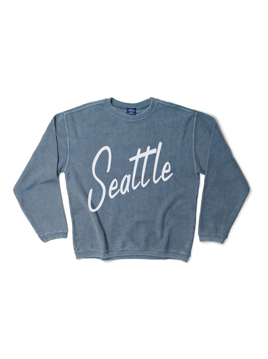 Seattle Script Corded Crewneck