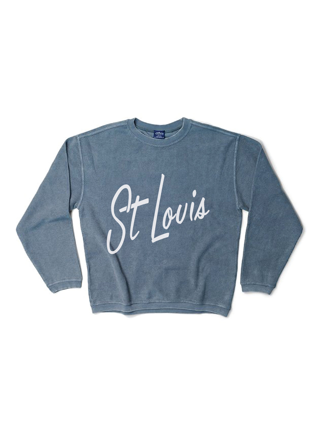 St Louis Script Corded Crewneck