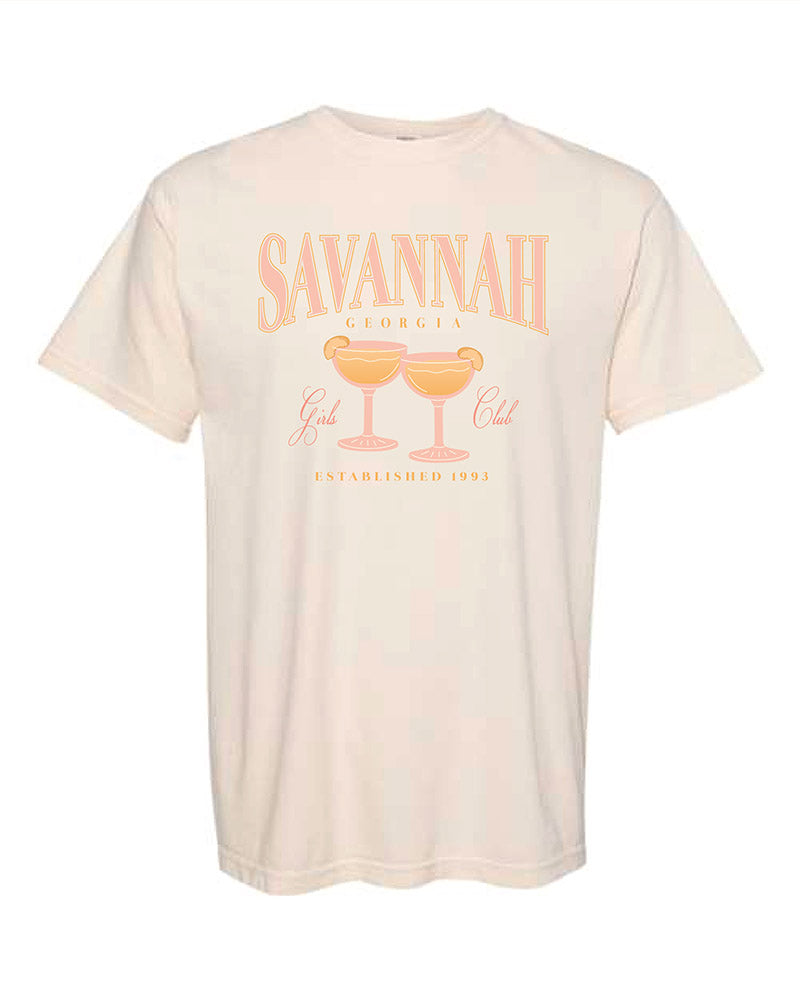 Savannah Girl's Club Ivory Tee