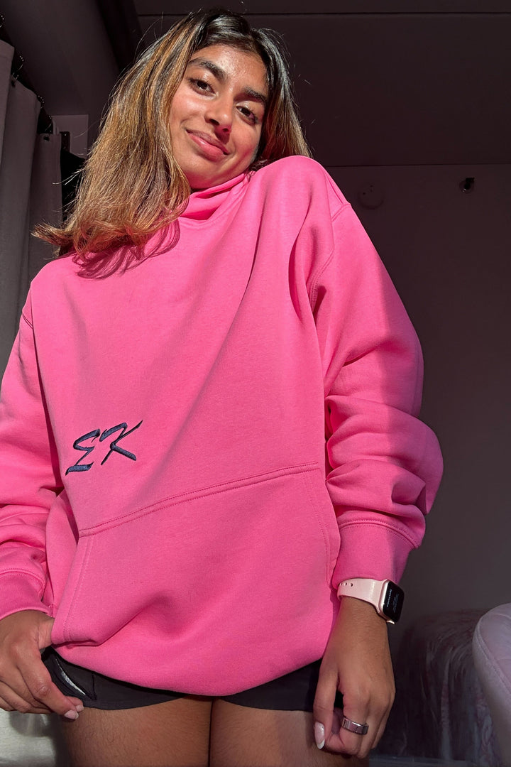 Cursive Embroidered Greek Letter Sorority Hoodie