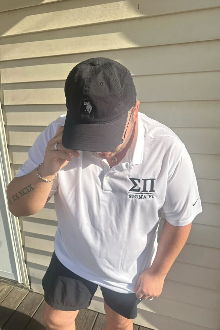 Fraternity White Nike Polo