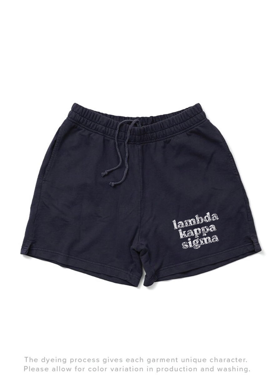Lambda Kappa Sigma Lace Print Midnight Sky Sorority Shorts