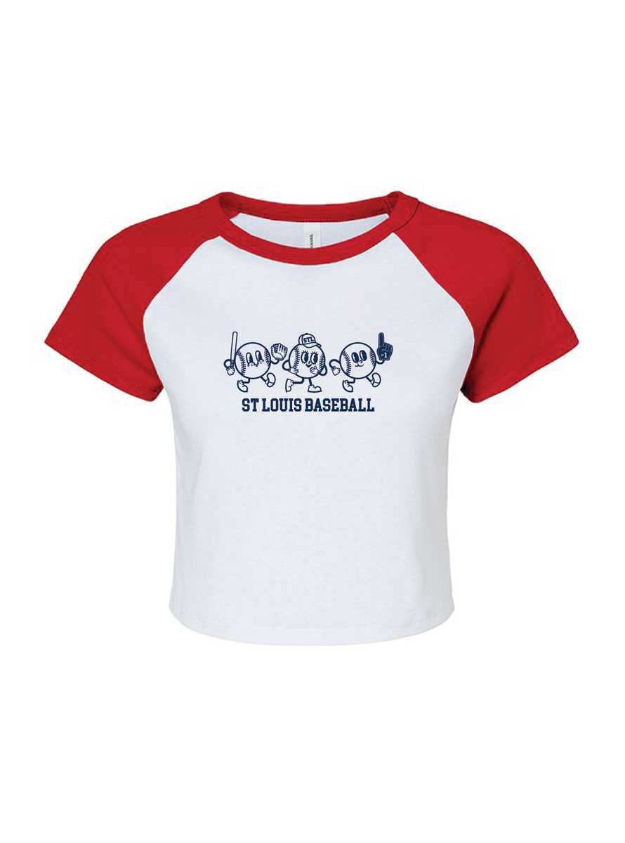 St. Louis Baseball Raglan Baby Tee