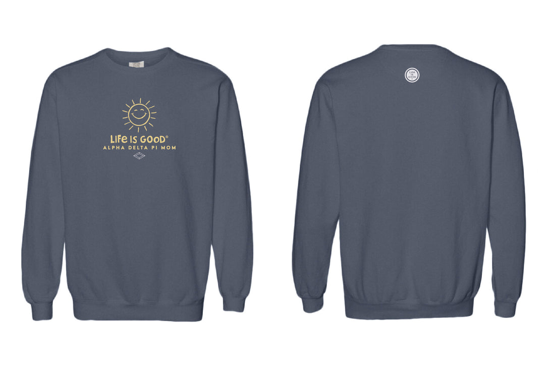 LIFE IS GOOD® Alpha Delta Pi Sun Mom Crewneck