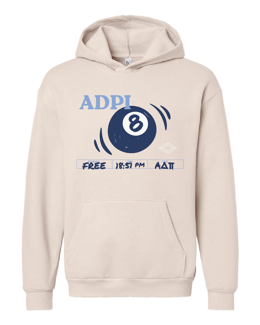 Alpha Delta Pi Magic 8 Ball Hoodie