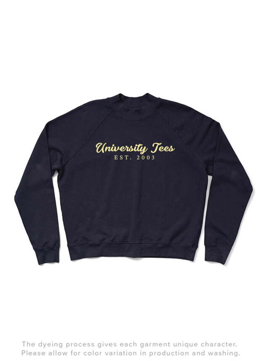 Midnight Sky UTees Mock Neck Light Weight Crewneck