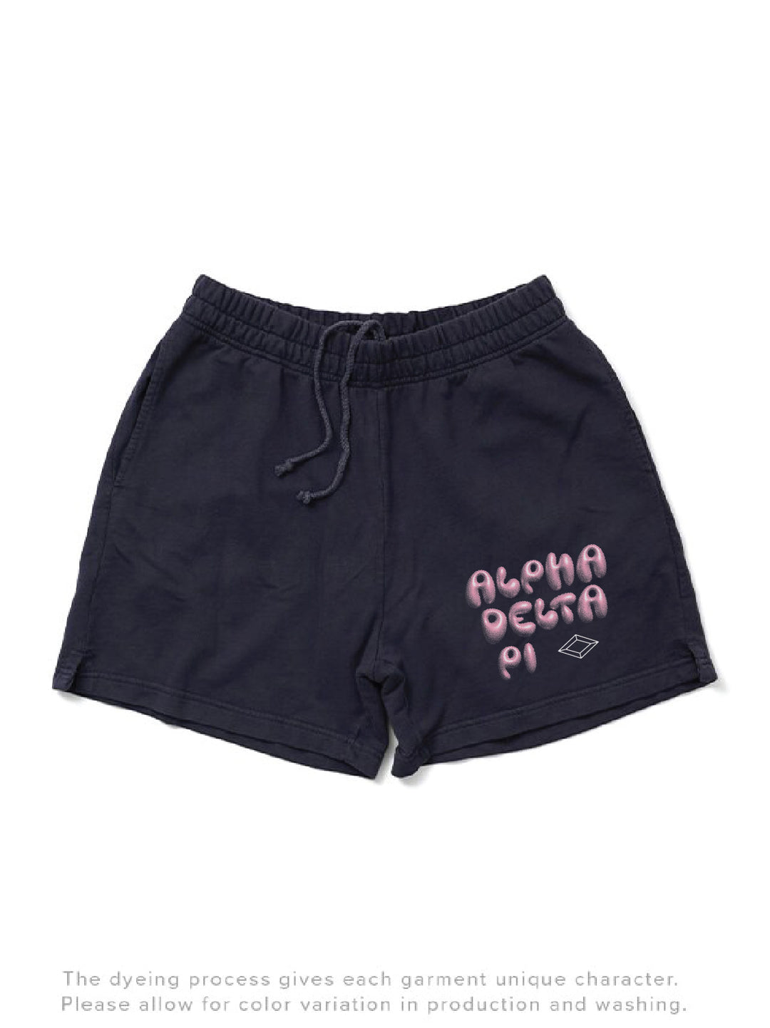 Midnight Sky Alpha Delta Pi Bubble Letter Matching Set Light Weight Shorts