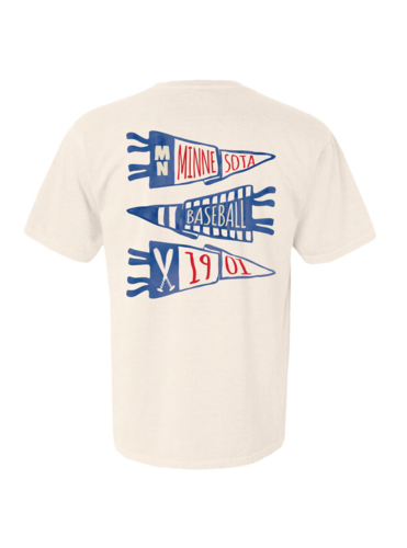 Minnesota Baseball Pennant Crewneck & Tee