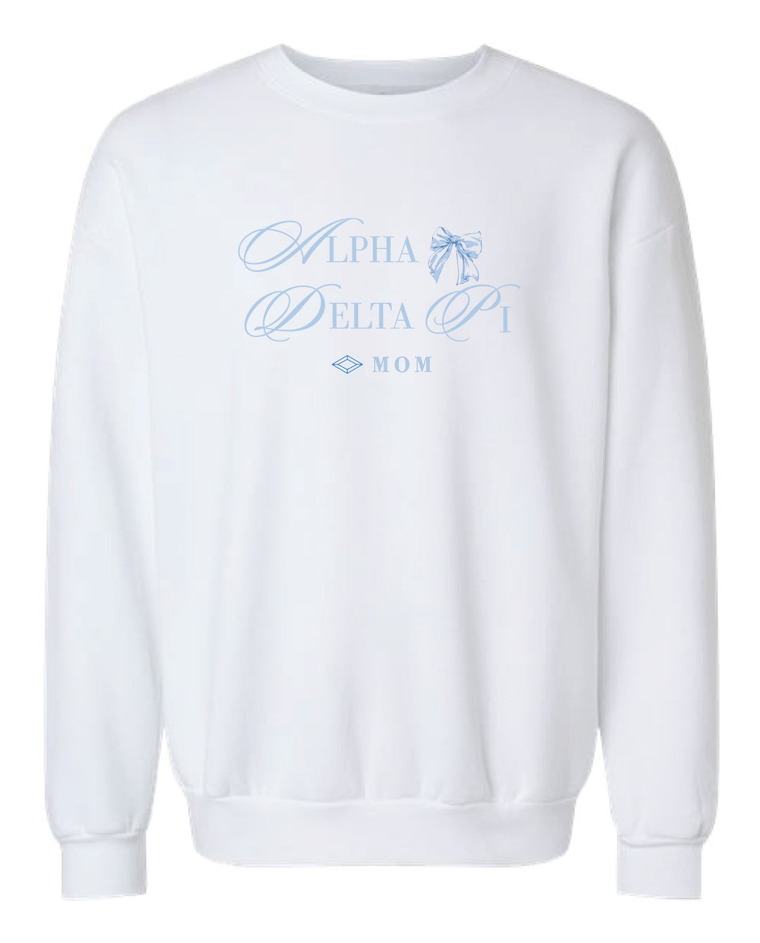 Alpha Delta Pi Mom Bow Crewneck