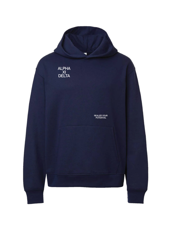 Motto Navy Heavy Weight Sorority Hoodie