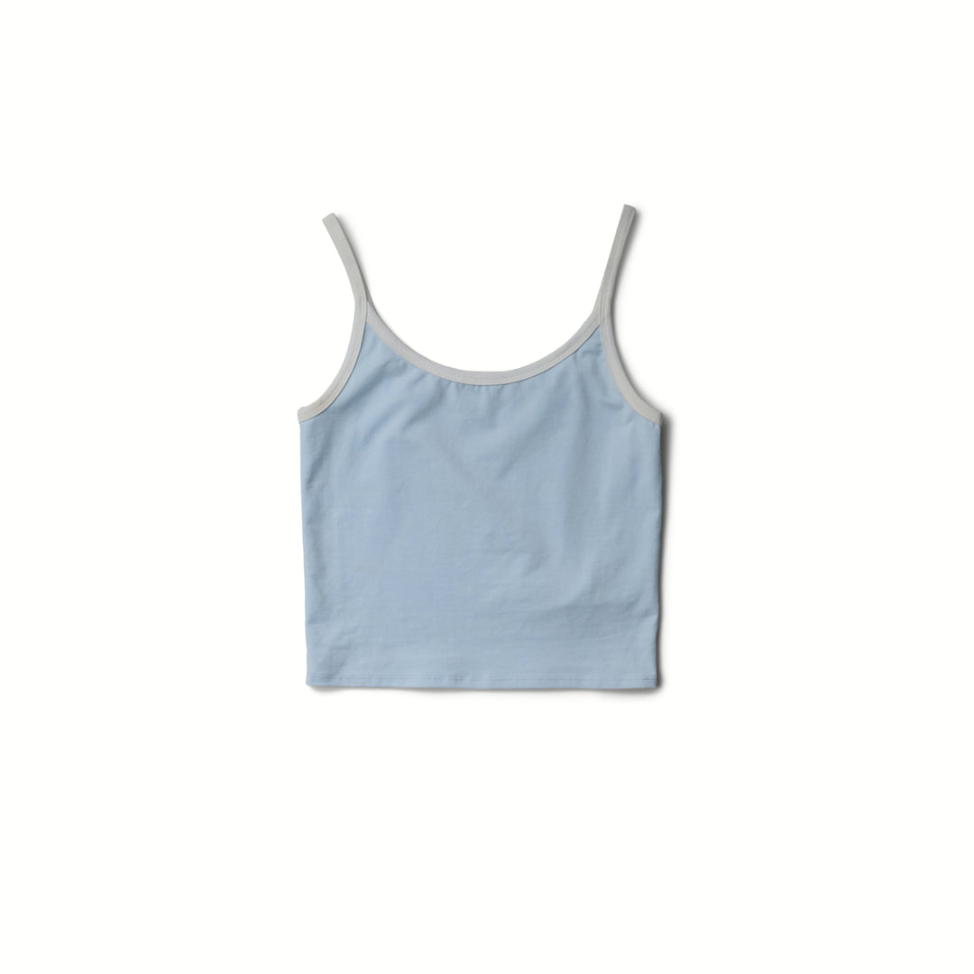Blank Arctic Blue/White Contrast Tank