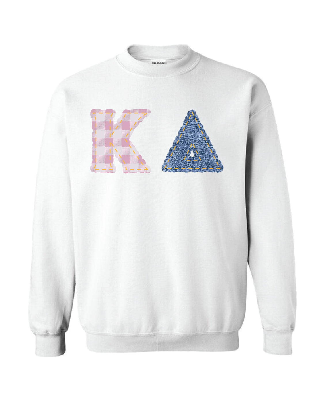 Kappa Delta Patchwork Print Crewneck