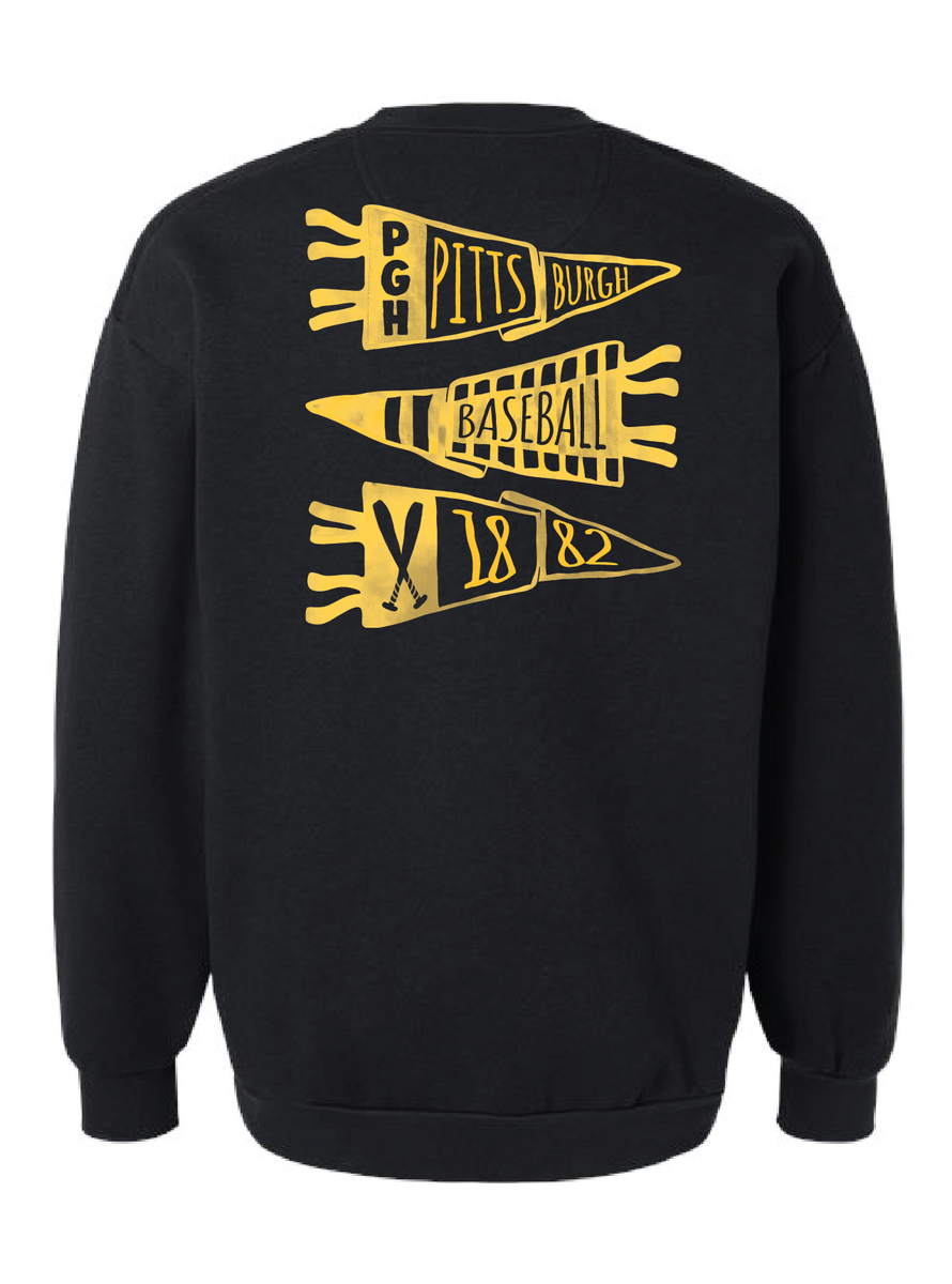 Pittsburgh Baseball Pennant Crewneck & Tee