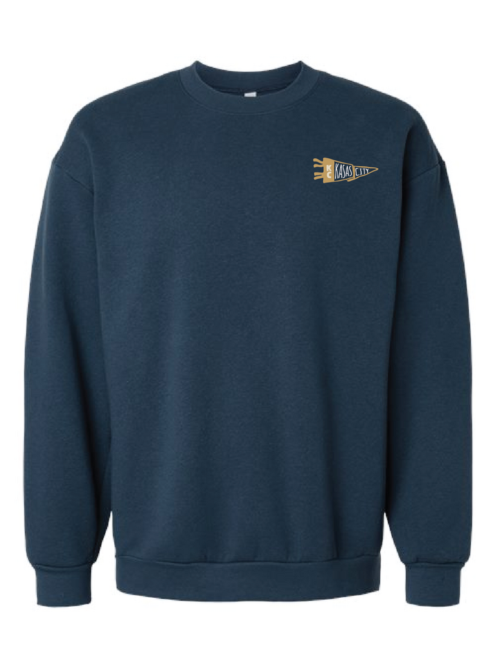 Kansas City Baseball Pennant Crewneck & Tee