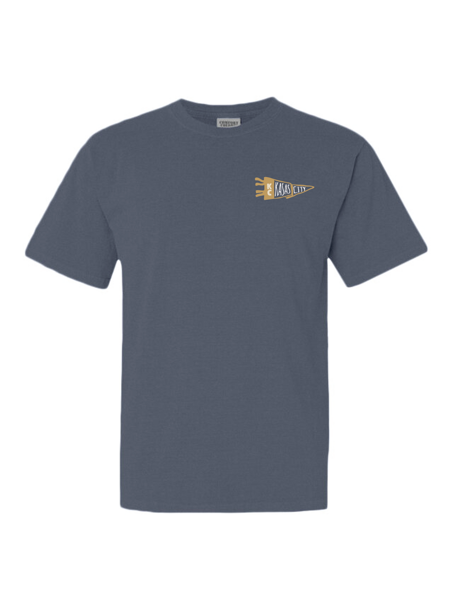 Kansas City Baseball Pennant Crewneck & Tee