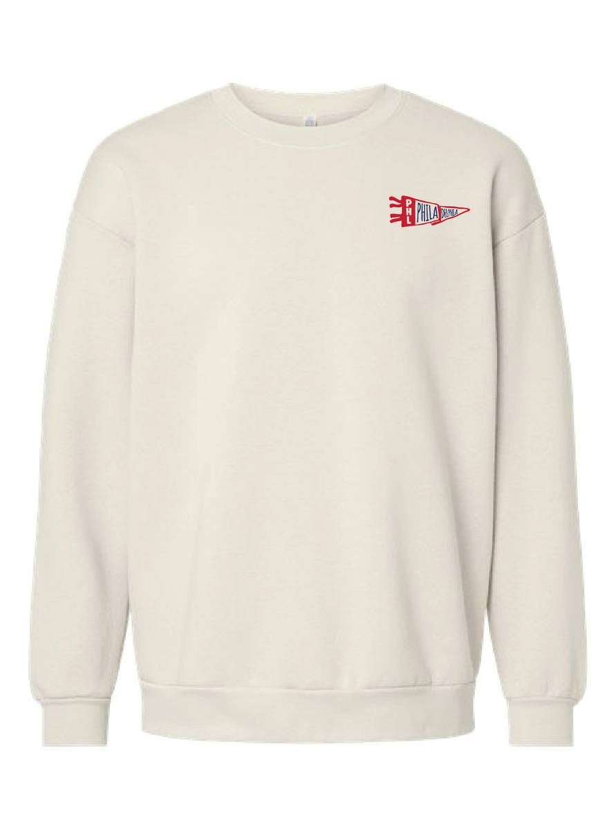 Philadelphia Baseball Pennant Crewneck & Tee