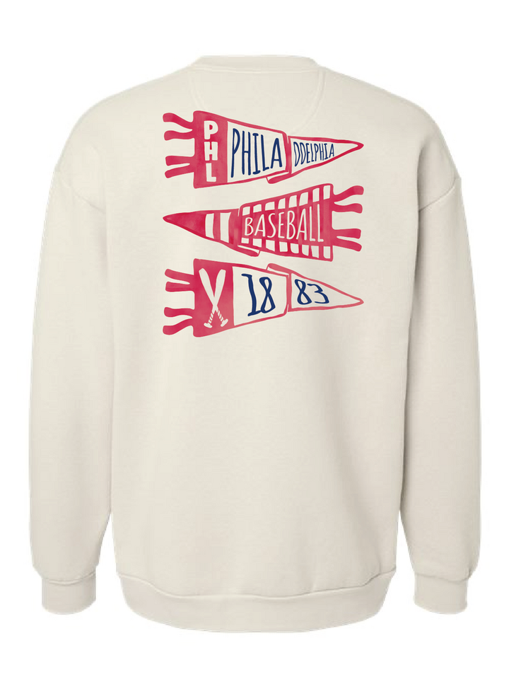 Philadelphia Baseball Pennant Crewneck & Tee
