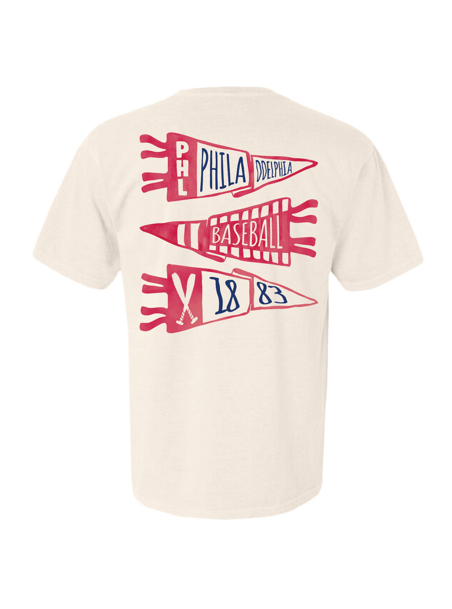 Philadelphia Baseball Pennant Crewneck & Tee