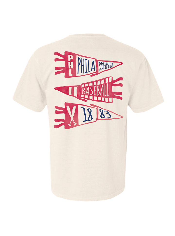 Philadelphia Baseball Pennant Crewneck & Tee
