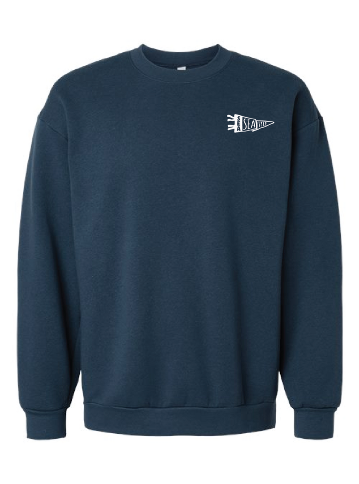Seattle Baseball Pennant Crewneck & Tee