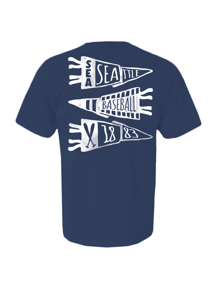 Seattle Baseball Pennant Crewneck & Tee