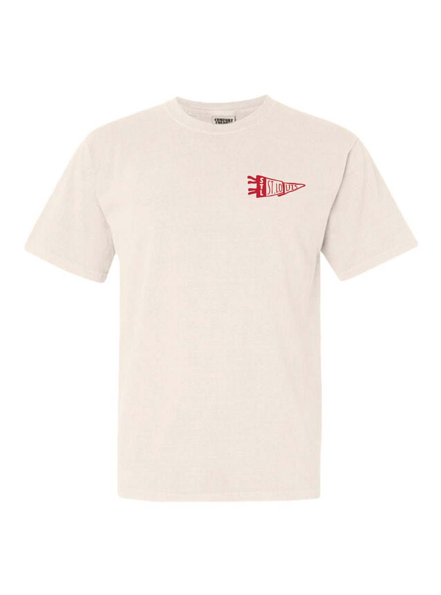 St Louis Baseball Pennant Crewneck & Tee