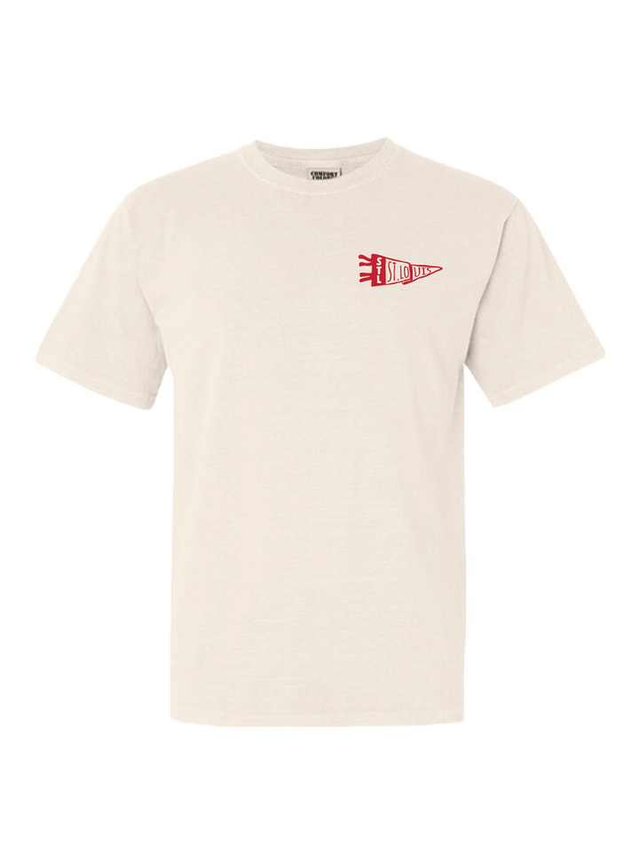 St Louis Baseball Pennant Crewneck & Tee