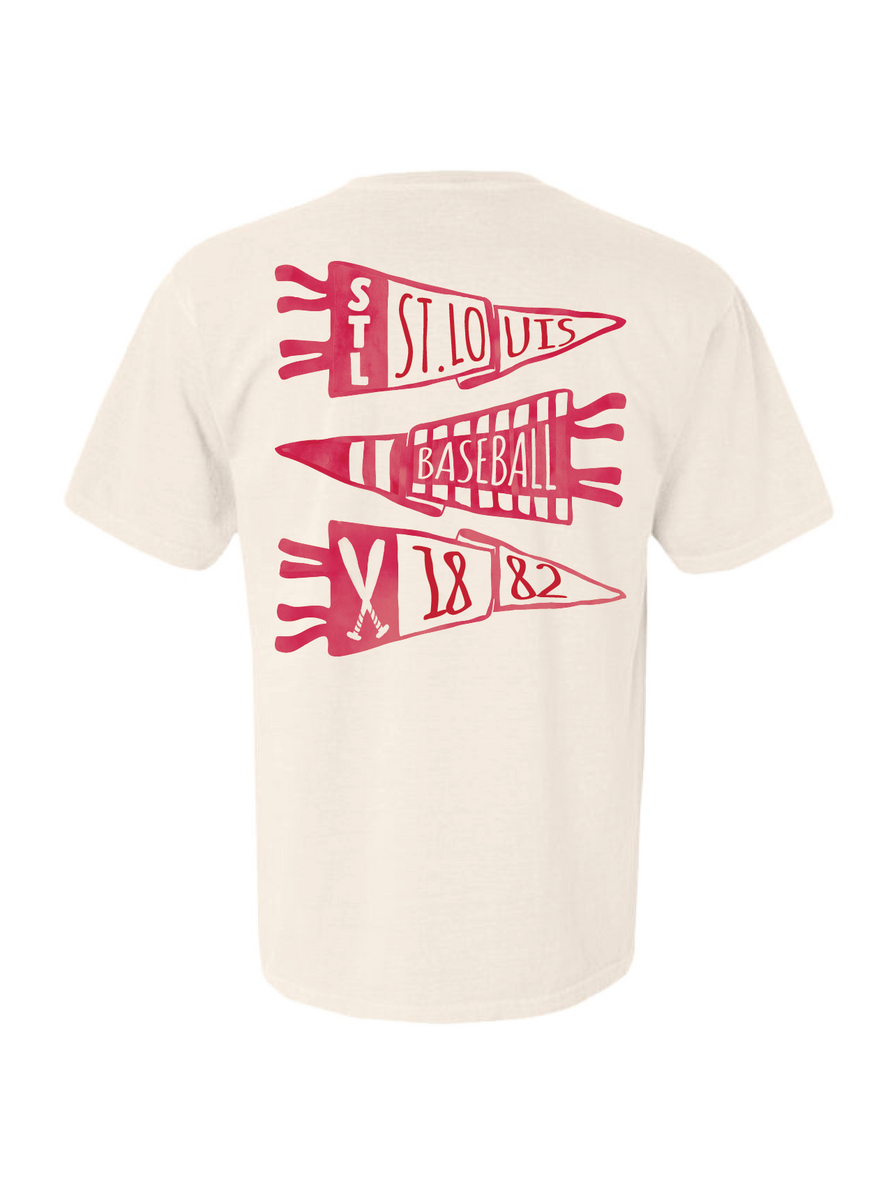 St Louis Baseball Pennant Crewneck & Tee