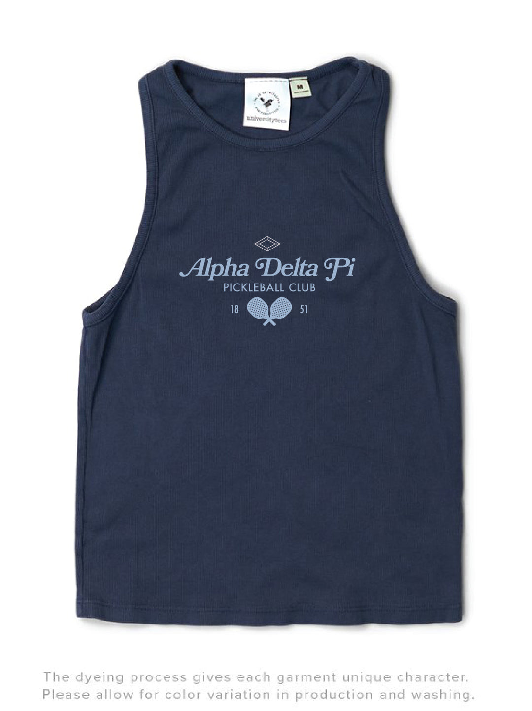 Alpha Delta Pi Pickleball Midnight Sky Matching Set Tank