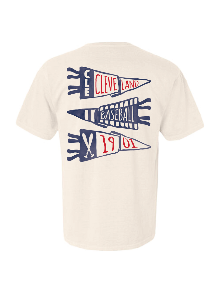 Cleveland Baseball Pennant Crewneck & Tee