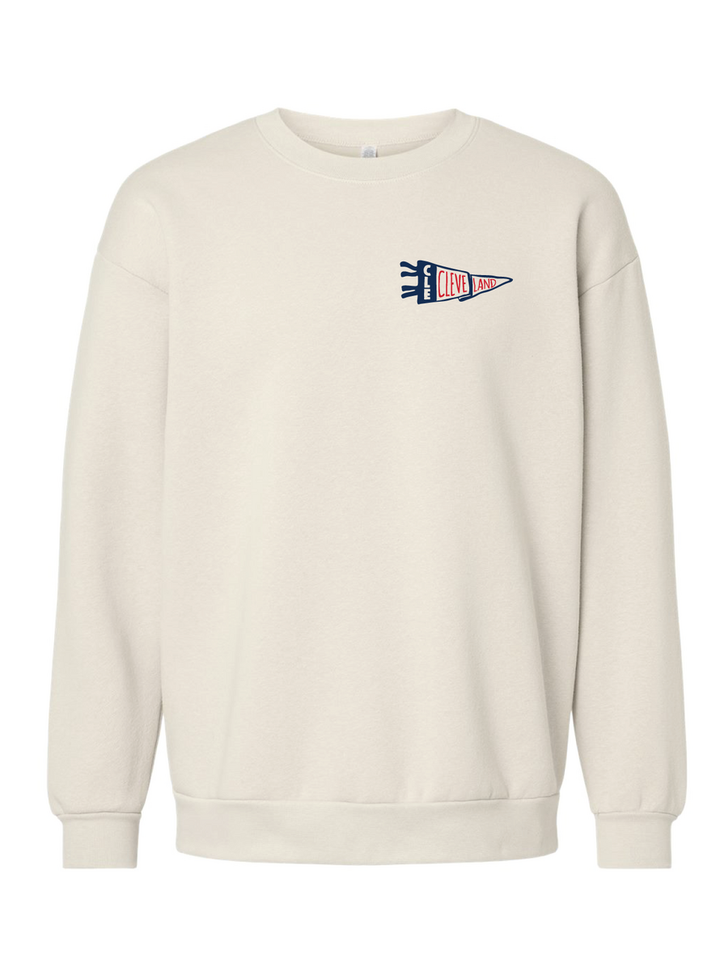 Cleveland Baseball Pennant Crewneck & Tee