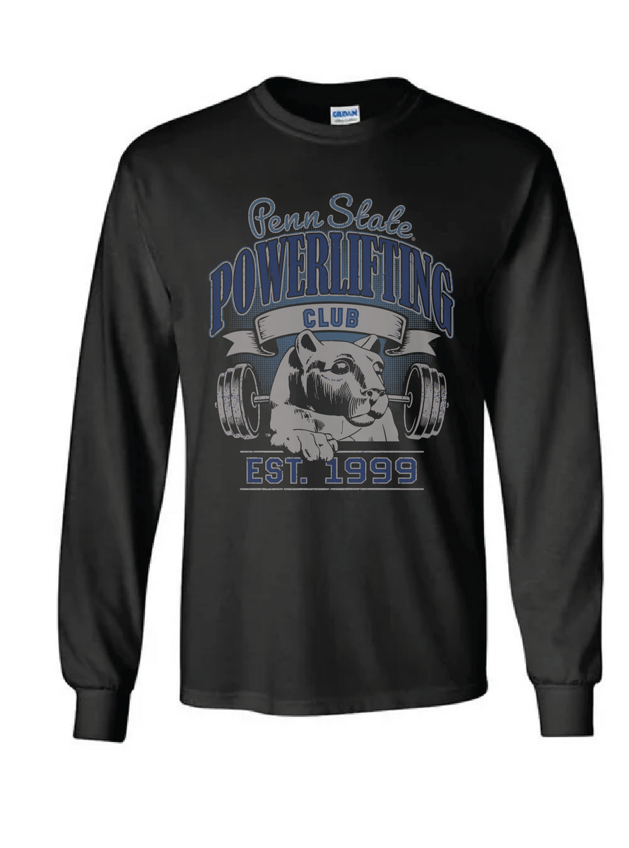 Penn State | Club Powerlifting Crew/Tee | Fall 25' PR - Tshirt LS - Gildan