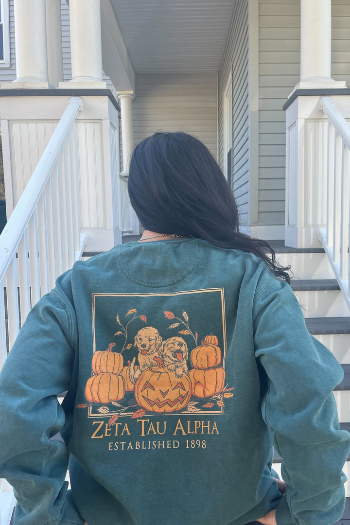 Pumpkin Puppy Sorority Crewneck
