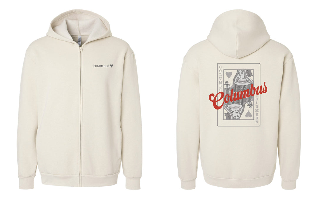 Columbus Queen of Hearts Full Zip