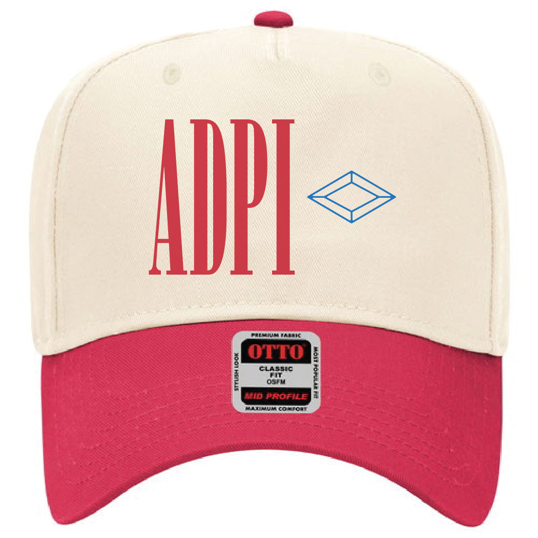 Red Embroidered Sorority Hat