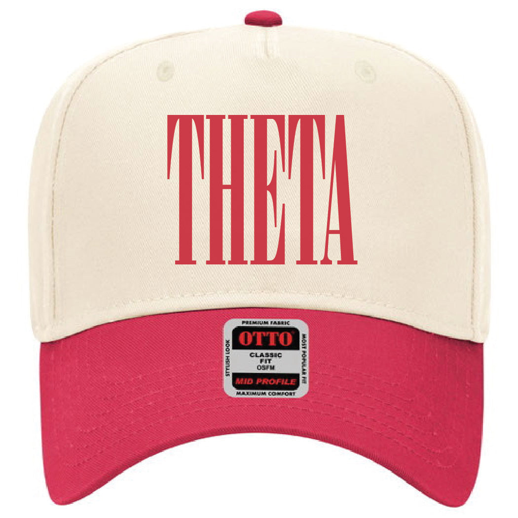 Kappa Alpha Theta Red Embroidered Hat
