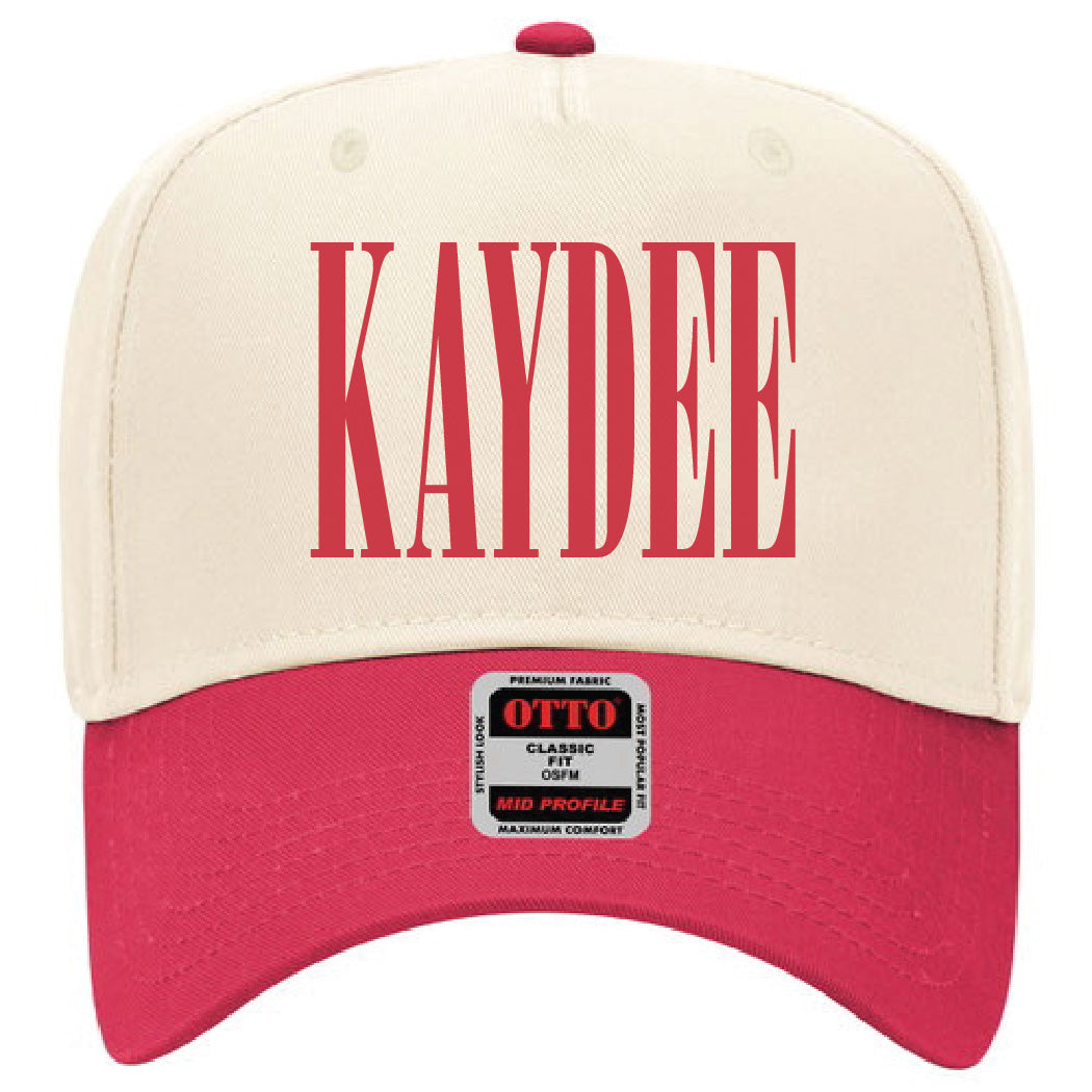 Kappa Delta Red Embroidered Hat