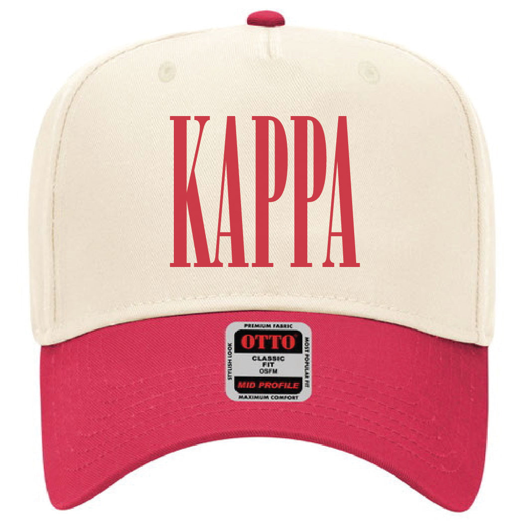 Kappa Kappa Gamma Red Embroidered Hat